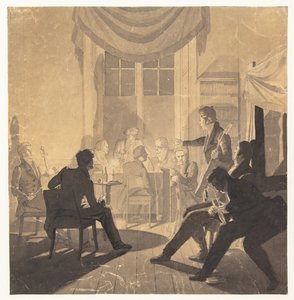 Une société de tabac. Le dimanche de M. Jürgensen - Wilhelm Bendz