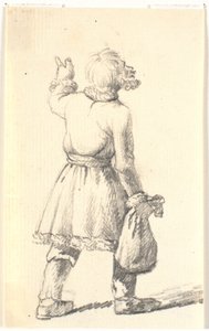 Homme marchant avec un sac - Wilhelm Bendz