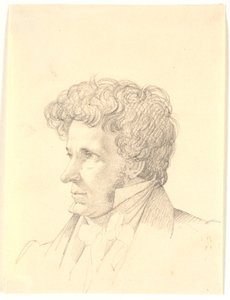Mandsportræt. Profil à gauche - Wilhelm Bendz