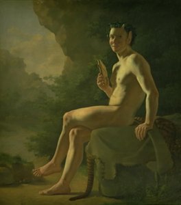 Jeune Pan dans une grotte. Figure modèle