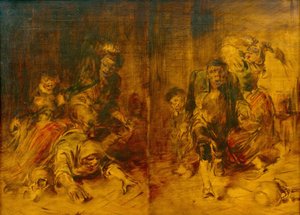 Scènes de bagarre rurale - Wilhelm Busch