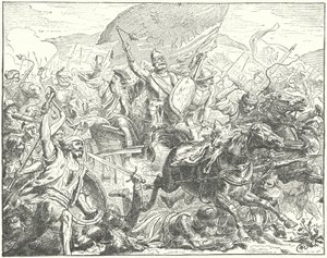 Le général tchèque et chef hussite Jan Zizka en bataille - Wilhelm Camphausen