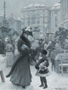 Le marché de Noël Am Hof, 1901 - Wilhelm Gause