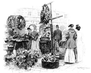 Le Marché aux Fleurs - Wilhelm Gause