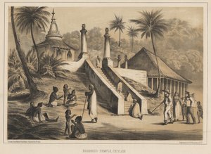 Temple Bouddhiste, Ceylan, 1855 - Wilhelm Joseph Heine