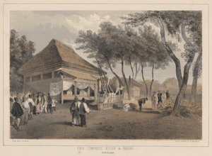 Maison et moteur de la compagnie des pompiers, Yokohama - Wilhelm Joseph Heine