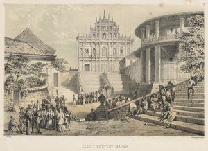 Couvent des Jésuites, Macao, 1855 - Wilhelm Joseph Heine