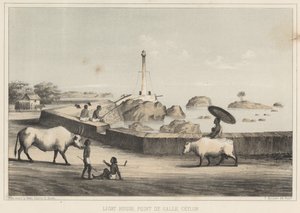 Phare, Point de Galle, Ceylan, 1855