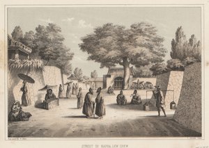 Rue à Napha, Lew Chew, 1855 - Wilhelm Joseph Heine
