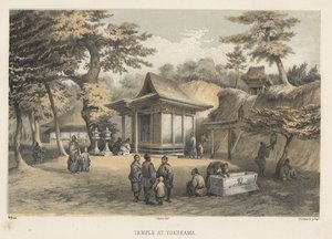 Temple à Yokohama, 1855