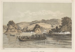 To-Ri-Ga-Sa-Ki, baie de Yedo, 1855 - Wilhelm Joseph Heine