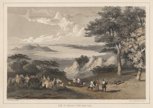Vue de Hakodadi depuis Snow Peak, 1855 - Wilhelm Joseph Heine
