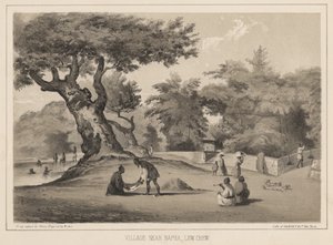 Village près de Napha, Lew Chew, 1855 - Wilhelm Joseph Heine