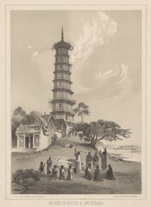 Pagode de Whampoa et mouillage, 1855