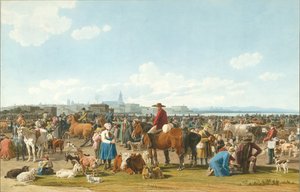 Marché aux bestiaux près de Gênes