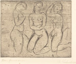 Trois femmes agenouillées - Wilhelm Lehmbruck