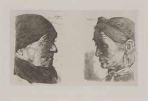 Un couple de paysans - Wilhelm Maria Hubertus Leibl
