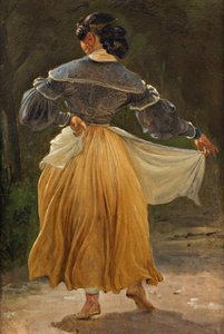 Femme romaine dansant, avant 1838 - Wilhelm Marstrand
