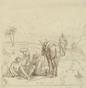 Le bon Samaritain trouve le blessé - Wilhelm Marstrand