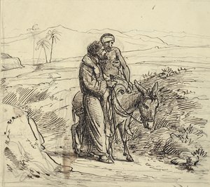 Le bon Samaritain accompagne le blessé - Wilhelm Marstrand