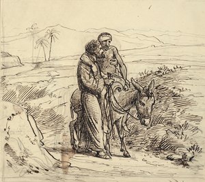 Le bon Samaritain accompagne le blessé - Wilhelm Marstrand