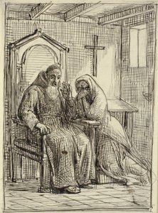 Le confesseur terrifié - Wilhelm Marstrand