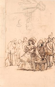 Le Prince Turc Mehemet Aly comme le Cavalier de la Comtesse Danner lors de sa visite à Copenhague, mai 1859 - Wilhelm Marstrand