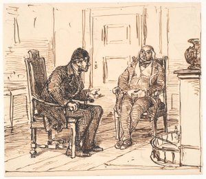 Discussion entre deux dignitaires - Wilhelm Marstrand