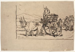 Le retour de Don Quichotte en charrette à bœufs - Wilhelm Marstrand