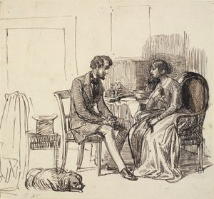 Un monsieur en visite chez une jeune dame - Wilhelm Marstrand