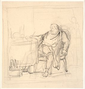 Un homme corpulent à la table du dîner - Wilhelm Marstrand
