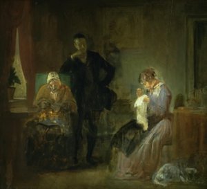 La visite du prétendant - Wilhelm Marstrand