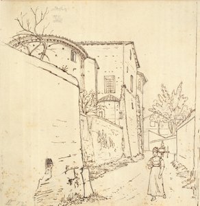 Rue à Rome - Wilhelm Marstrand