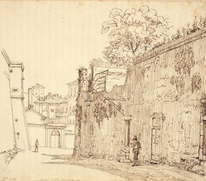 Rue à Rome - Wilhelm Marstrand