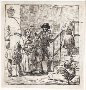 Musiciens de rue - Wilhelm Marstrand