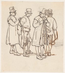 Groupe de quatre paysans suédois