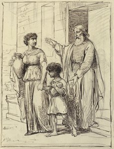 Agar et Ismaël quittent Abraham