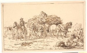 Scène de récolte - Wilhelm Marstrand