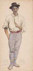 Paysanne ou Berger italien - Wilhelm Marstrand