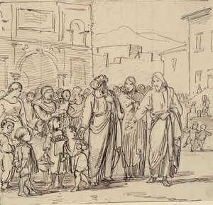 Laissez les petits enfants venir à moi - Wilhelm Marstrand