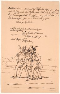 Marstrand, Constantin Hansen et Raffenberg en randonnée