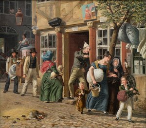 Scène de déménagement - Wilhelm Marstrand