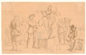 Peder Paars 1. Livre 2. Chant. Vénus sort de la boîte - Wilhelm Marstrand