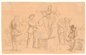 Peder Paars 1. Livre 2. Chant. Vénus sort de la boîte - Wilhelm Marstrand