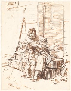 Scène de rue romaine