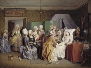 Scène de La Chambre de Mensonge de Ludwig Holberg - Wilhelm Marstrand