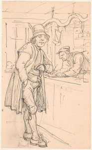 Paysans suédois chez le marchand - Wilhelm Marstrand