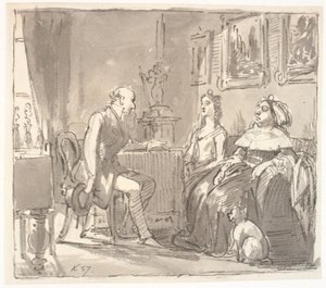 Visite chez sa grâce - Wilhelm Marstrand
