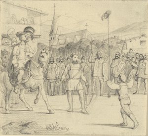 Guillaume Tell a tiré une pomme de la tête de son fils