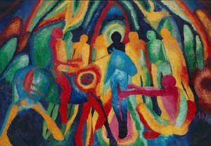 Entrée à Jérusalem - Wilhelm Morgner